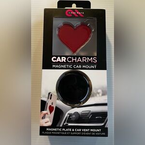 Case-Mate car charm red heart magnetic car mount